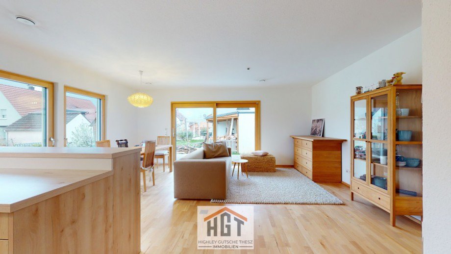 offener Wohn und Essbereich Bungalow �lbronn-D�rrn