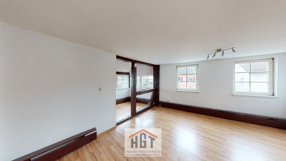 Wohnzimmer WE3 OGli Etagenwohnung Walzbachtal