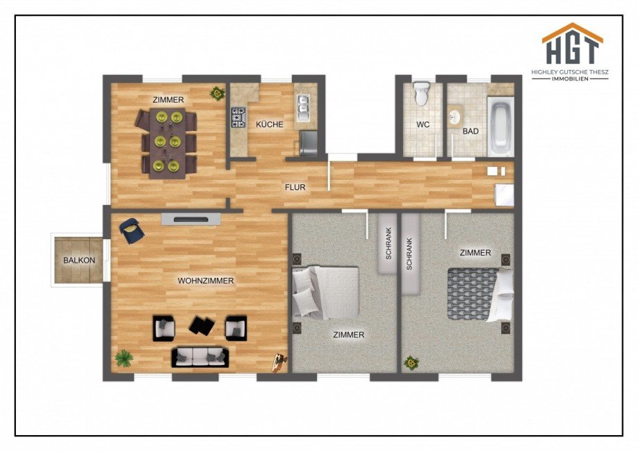 Grundriss_WG_12 Dachgeschosswohnung Eggenstein