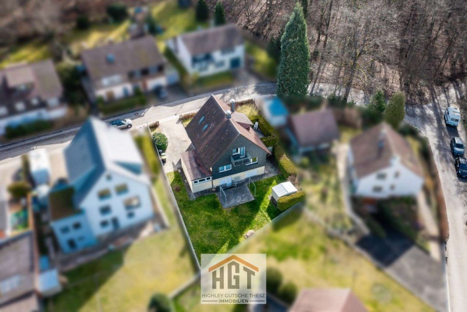 Luftaufnahme Haushinteransicht Einfamilienhaus �lbronn-D�rrn
