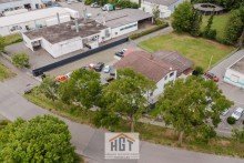 Geb�udeansicht Exklusives Einfamilienhaus mit vielseitig nutzbarer Gewerbehalle in Bretten-G�lshausen!