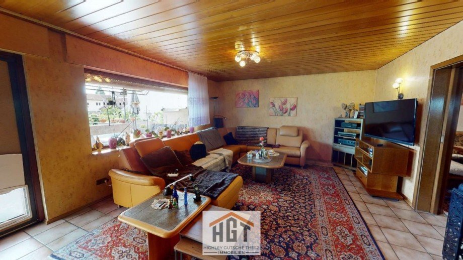 Wohnzimmer mit Fussbodenheizung Haus Philippsburg