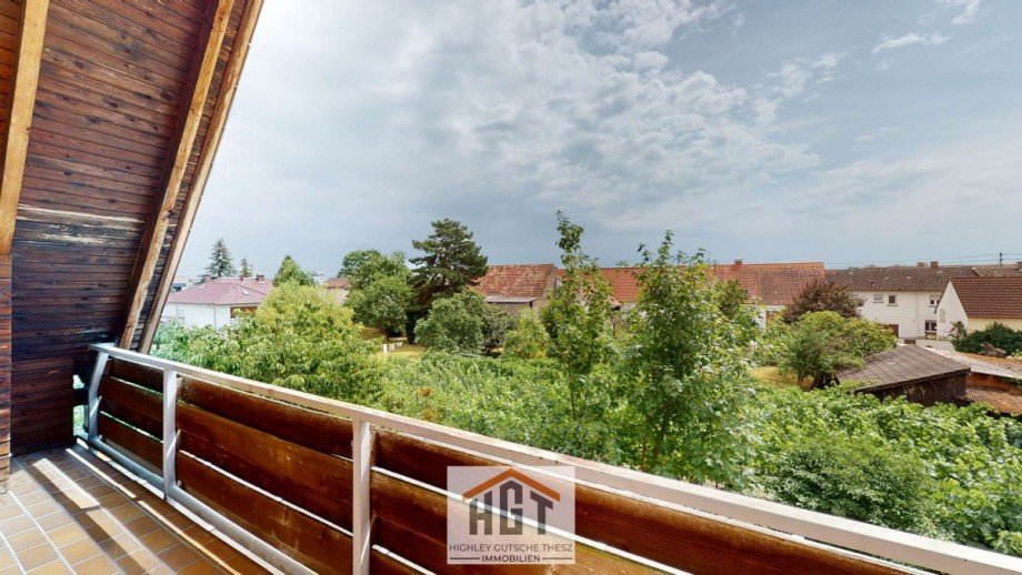 Aussicht vom Balkon Haus Philippsburg