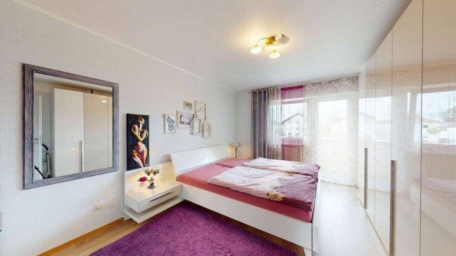Schlafzimmer Doppelhaush�lfte Graben-Neudorf