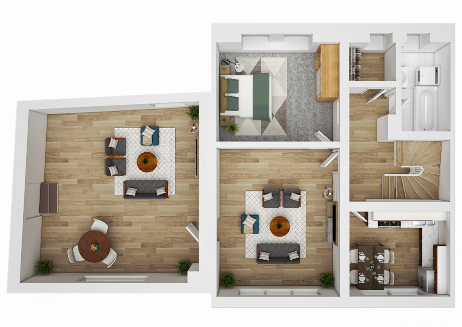 Grundriss-OG Wohnung Pfinztal
