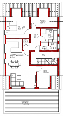 Grundriss Neuthard Traumhafte Penthousewohnung mit gro�er Dachterrasse in Neuthard!