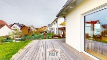 Terrasse RESERVIERT !!! barrierefreier Bungalow mit bester Energieeffizienz A+ in �lbronn zur Vermietung!