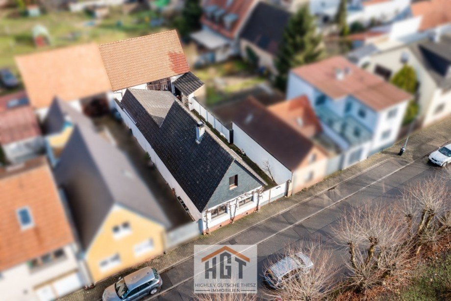 Luftaufnahme Stra�enseite Einfamilienhaus Wagh�usel