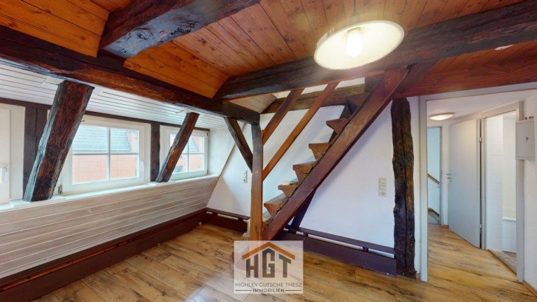 Maisonettewohnung Nr4 DG Treppe Walzbachtal Maisonettewohnung VERKAUFT! charmante Maisonettewohnung im denkmalgesch�tzen Wohn-und Gesch�ftshaus