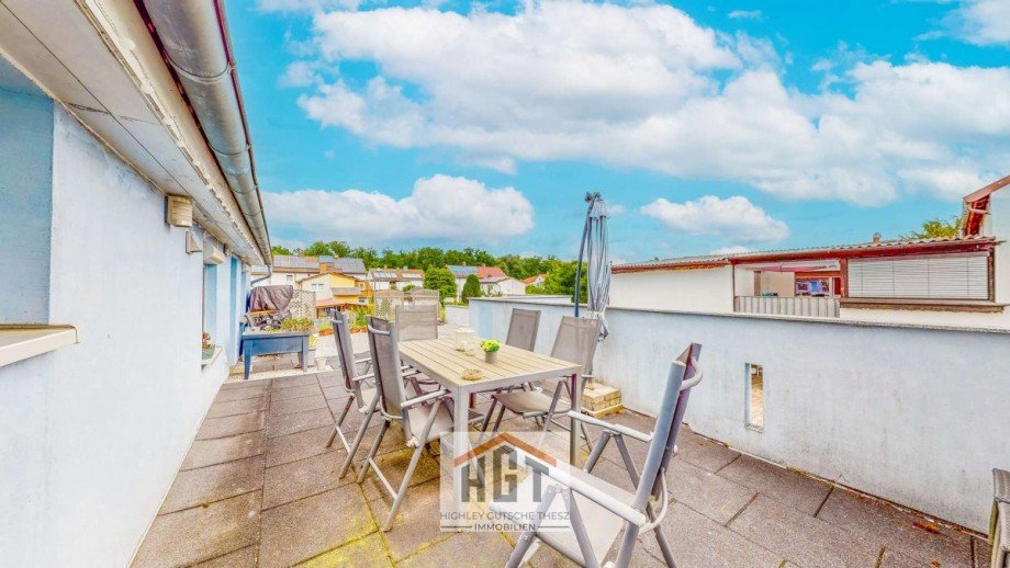 Terrasse Doppelhaush�lfte Bruchsal