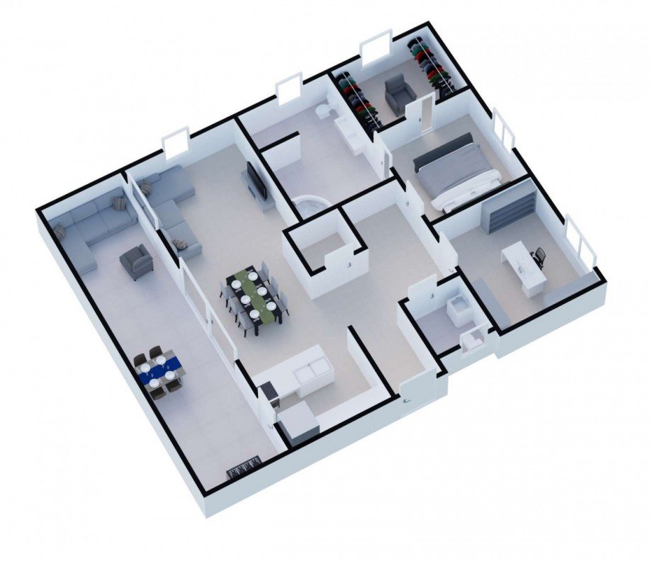 Grundriss 2 Penthousewohnung Graben-Neudorf