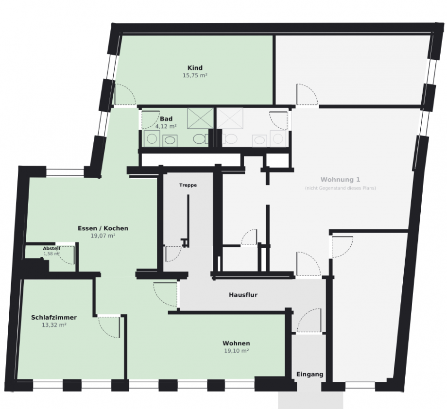 Grundriss Erdgeschosswohnung Knittlingen