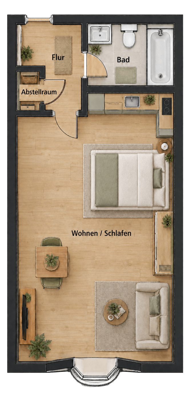 Grundriss Etagenwohnung Bretten