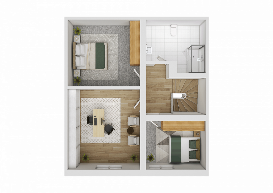 Grundriss-DG Wohnung Pfinztal