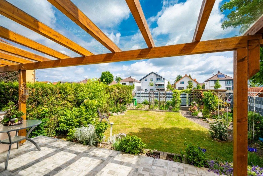 Terrasse Doppelhaush�lfte Graben-Neudorf