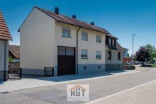 Haus Charmante Doppelhaush�lfte mit sch�nem Garten und Nebengeb�ude in Dettenheim