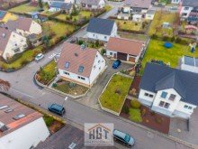 Anwesen von Oben  RESERVIERT Ein/Zweifamilienhaus in Flehingen in ruhiger Lage - ideal f�r Familien und Kapitalanleger