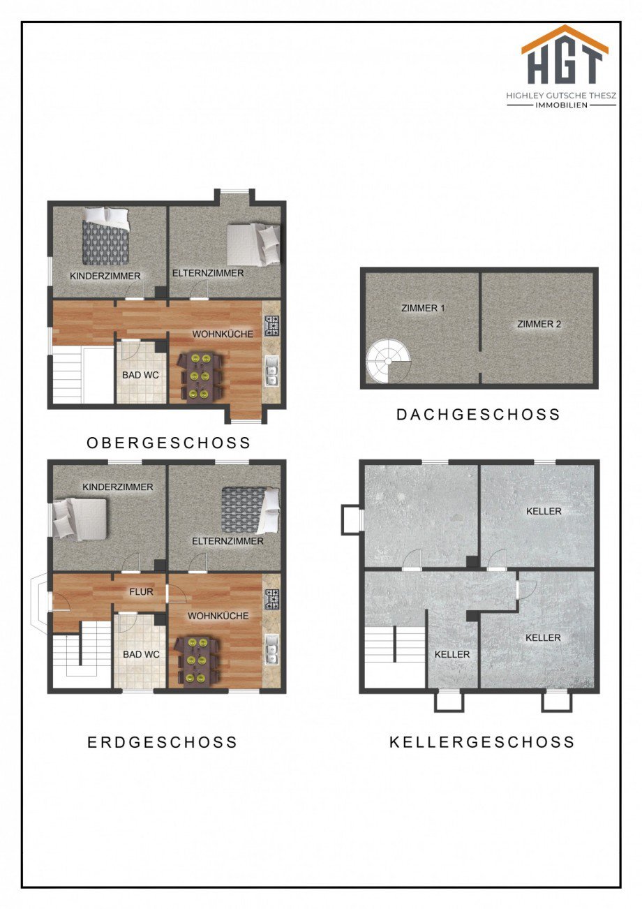 Grundriss Doppelhaush�lfte Landau