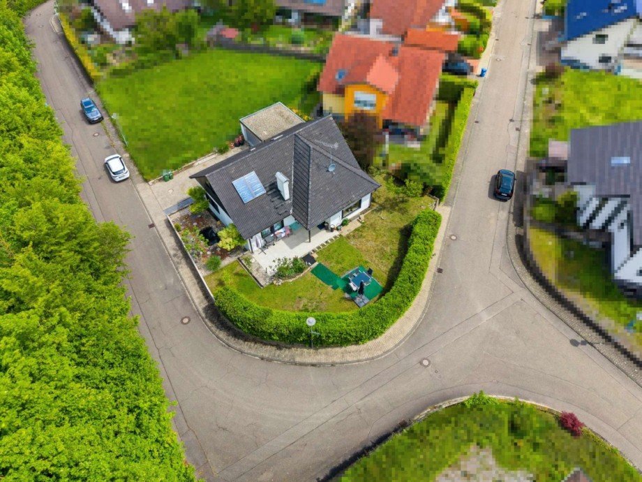 Ansicht von Oben Einfamilienhaus Gondelsheim
