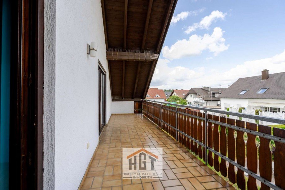 Balkon Dachgeschosswohnung Hambr�cken