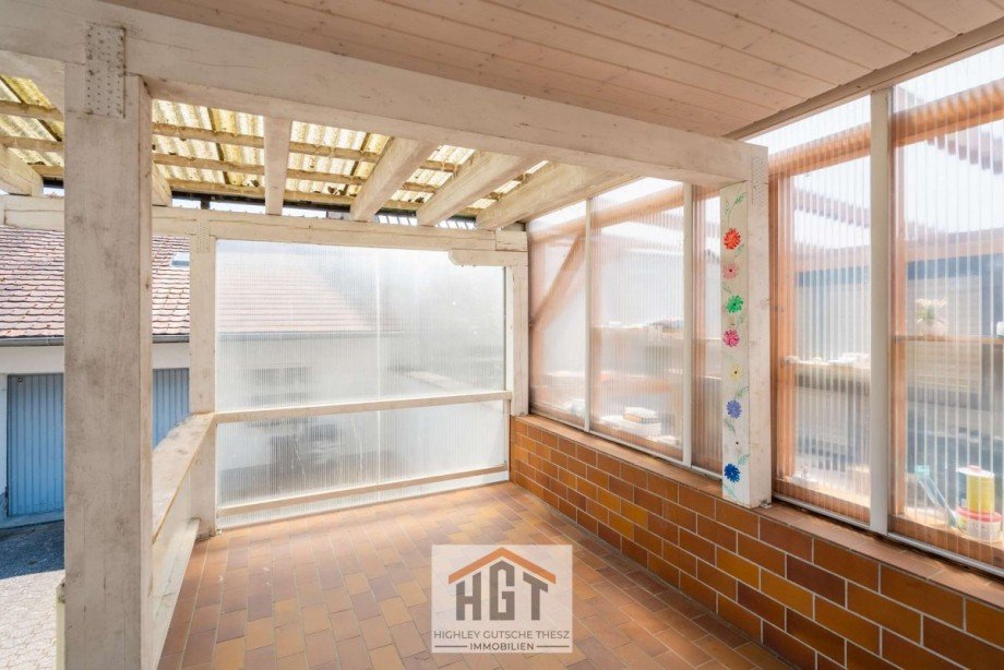�berdachte Terrasse Doppelhaush�lfte Dettenheim