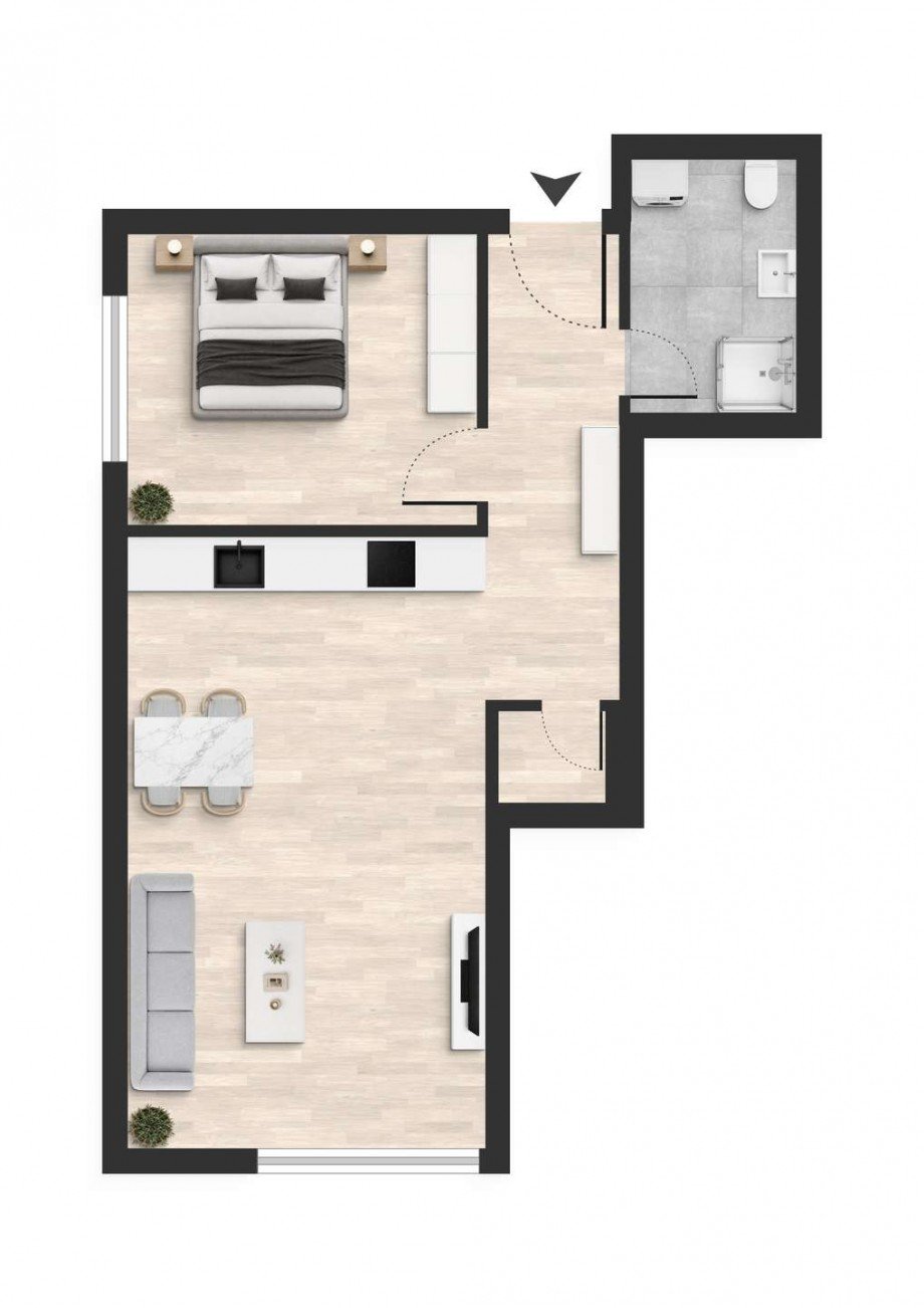 Grundriss WE06A Erdgeschosswohnung Bretten