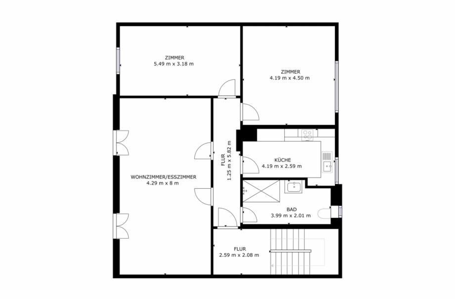 Grundriss Etagenwohnung Bretten