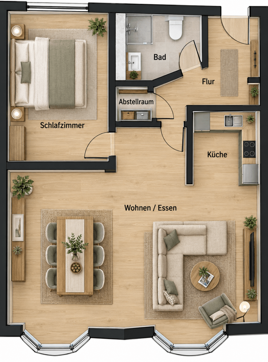 Grundriss Etagenwohnung Bretten